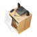 Jonti-Craft KYDZ Lockable Presentation Cart - Rectangular (24" x 23")