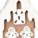 Alexander Taron Christian Ulbricht Brown Gingerbread Frosted House Ornament