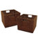 Winsome Set of 2 Espresso Small Storage Baskets