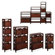 Winsome Espresso Storage Shelf and Baskets