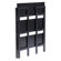 Winsome Basics 39" H Black Folding Three Tier Bookshelf