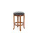 Winsome 24" Faux Leather Swivel Stool in Antique Walnut (Set of 2)