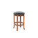 Winsome 24" Faux Leather Swivel Stool in Antique Walnut (Set of 2)