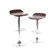 Winsome Kallie Air Lift Adjustable Stool in Cappuccino (Set of 2)