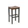 Home Styles 29" Black Contour Stool w/ Oak Top
