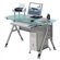 Techni Mobili Glass Surface Computer Desk