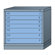 Lyon Workspace Products Table High Standard Cabinet with 7 Drawers: 30" W x 28 1/4" D x 30 1/8" H