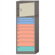 Lyon Workspace Products Combination Eye-Level Cabinet with 10 Drawers and Door: 30" W x 28 1/4" D x 86" H