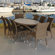 International Home Miami Bari 9 Piece Dining Set
