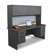 Marvel Office Furniture Pronto 72" Double File Computer Desk Credenza with Flipper Door Cabinet