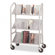 Buddy Products Sloped-Shelf Book Cart, Three Shelves, 26 x 16 x 41-1/2, Gray