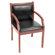 Regency Regent Wood and Leather Guest Side Chair