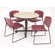 Regency Hospitality Four Zeng Chairs with Round Table
