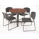 Regency Hospitality Four Zeng Chairs with Round Table