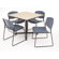 Regency Hospitality Four Zeng Chairs with Square Table