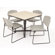 Regency Hospitality Four Zeng Chairs with Square Table