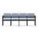 Lesro Lenox Four Seats with Open Back