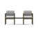 Lesro Lenox Two Chairs with Connecting Table