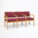 Lesro Lenox Three Seats with Wood Leg