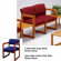 Lesro Classic Two Seats with Open Back
