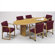 Lesro Contemporary Series  Oval Conference Table (Split Curved Panel Base)