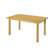 Lesro Contemporary Series 60" Rectangular Gathering Table with Radius Profile (4 Post Base)