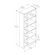 South Shore Axess Five Shelf Bookcase in Pure White