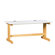 Shain Work Table with Almond Plastic Laminate Top