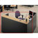 ABCO Unity Series 72" x 78" Reception Desk with Matching 2-Drawer Partial Pedestal