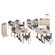 ABCO Smart Tables: 24" x 48" Half Circle Kit with Lectern and Conference Credenza