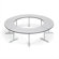 ABCO Smart Tables: 24" x 60" High-Pressure Laminate Arc Conference Table