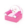 Lambs & Ivy Raspberry Swirl Kid's Recliner