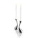 Nuance Curve Stainless Steel and EVA Candlesticks (Set of 2)