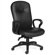 Global Total Office High-Back Leather Multi-Tilter Office Chair with Arms