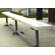 All Star Bleachers 15' W Aluminum Frame Team Bench with Optional Back & Contour Seat