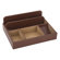 Reed & Barton James Mans Valets and Storage in Brown Bonded Leather / Buckskin Suede
