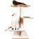 Square Cat Habitat 36" Acacia Cat Tree