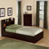 New Visions by Lane My Space, My Place Storage Twin Bed in Dark Walnut