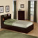New Visions by Lane My Space, My Place Storage Twin Bed in Dark Walnut