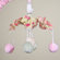 Brandee Danielle Minky Bubbles Pink Musical Mobile