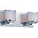 ET2 Mesh Two Light Bath Vanity in Polished Chrome