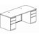 Mayline Group CSII 2 Pedestal Rectangular Executive Desk 2 Box/Box/File