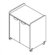 Mayline Group Mobile Utility Cabinet with Laminate Exterior