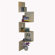 4D Concepts Hanging Corner Storage in Maple