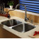 Kraus 32 inch Undermount Double Bowl Stainless Steel Kitchen Sink with Kitchen Faucet and Soap Dispenser