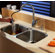 Kraus 32 inch Undermount Double Bowl Stainless Steel Kitchen Sink with Kitchen Faucet and Soap Dispenser