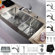 Kraus Farmhouse 33" 70/30 Double Bowl Kitchen Sink with Faucet and Soap Dispenser