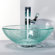 Kraus Broken Glass Vessel Sink and Single Hole Faucet with Single Handle