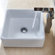 Kraus Combos Square Ceramic Sink and Single Hole Faucet with Single Hande