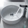 Kraus Combos Round Ceramic Sink and Single Hole Faucet with Single Hande